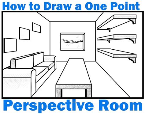 How to Draw a Room with Perspective Drawing Tutorial of a .